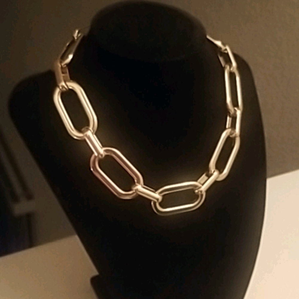 EXPRESS chunky gold chain necklace choker length